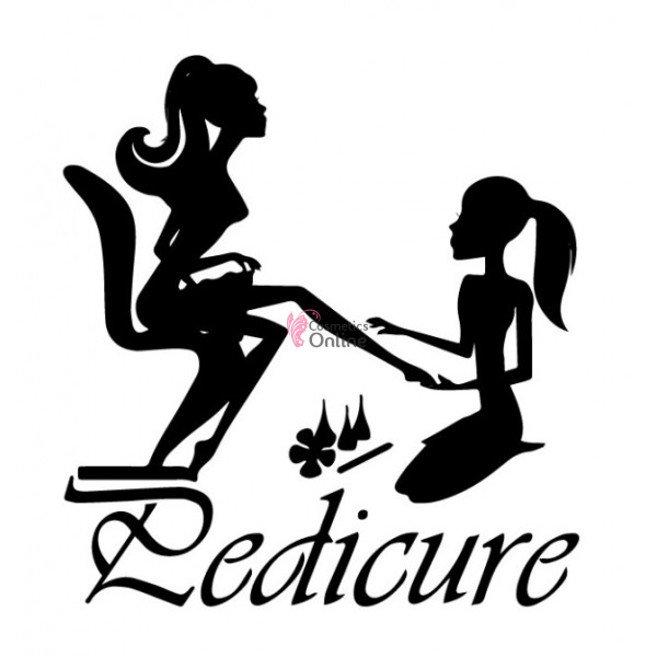 Sablon sticker de perete pentru salon de infrumusetare - J037M - Nails Pedicure
